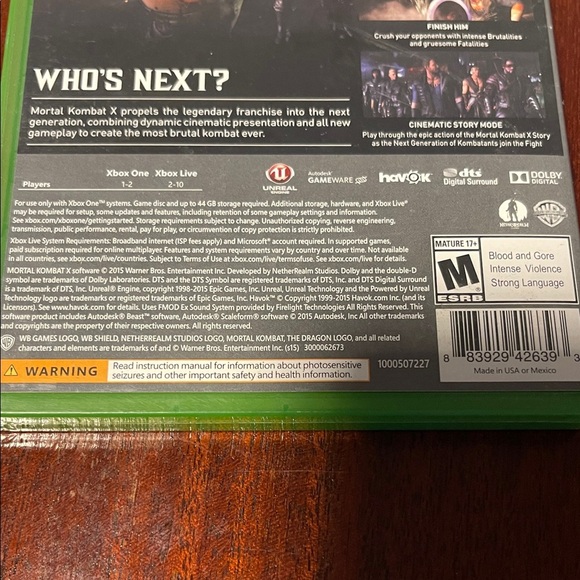 Mortal Kombat X for Xbox One - Green Case - Picture 4 of 9